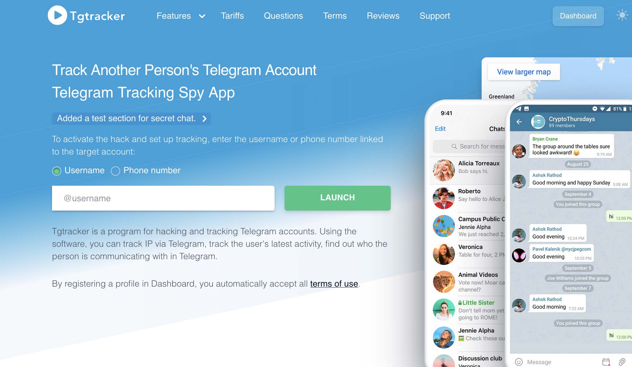 Tgtracker kullanarak gizli bir Telegram sohbetine müdahale edin ve gizlice dinleyin